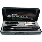  Mini MagLite 2AA With Knife - Gift Box - Black  (click to enlarge) 