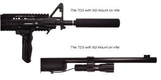  TD3 Mounted With Rail & Barrel Adapters 